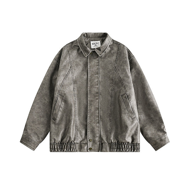 Washed Distressed Japanese Style Jacket